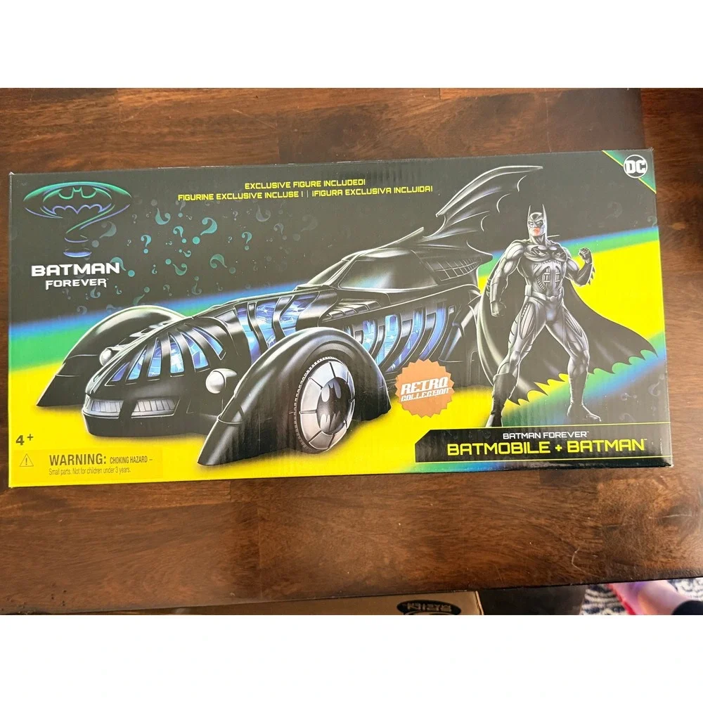 Spin Master Batman Forever Batmobile Batman Set‎ Kids OS Black Retro NWT